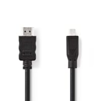 Nedis CVGB34700BK20 HDMI cable 2 m HDMI Type A (Standard) HDMI Type D (Micro) Black