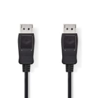 Nedis CCGB37010BK20 DisplayPort cable 2 m Black