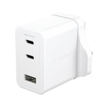 PanzerGlass empower by ® Turbo 70W Multiple Charger incl. 2 x USB-C + USB-A | UK Plug | Silver White Clear screen protector Universal 1 pc(s)