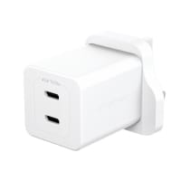 PanzerGlass empower by ® Turbo 45W Charger incl. 2 x USB-C | UK Plug | Silver White Clear screen protector Universal 1 pc(s)