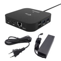 i-tec USB-C Dual HDMI Docking Station with Power Delivery 100 W + Universal Charger 100W Wired USB 3.2 Gen 2 (3.1 Gen 2) Type-C Black