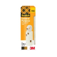 Scotch 508 Transparent Tape 15mmx33m (Pack of 10) 7100336226