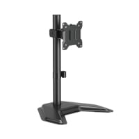 Freestanding Desk Mounted Monitor Arms - Single - Black