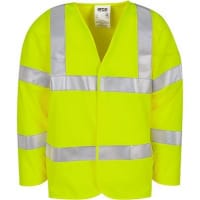 Arco Yellow Long-Sleeve Flame-Retardant Hi-Vis Vest S