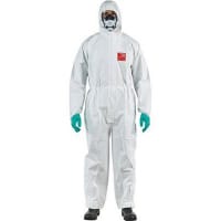 Ansell AlphaTec 2500 Standard Model 111 White Chemical Coverall S