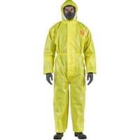 Ansell AlphaTec 3000 Model 111 Yellow Chemical Coverall XL