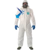 Ansell AlphaTec 2000 Comfort Model 129 White Chemical Coverall L