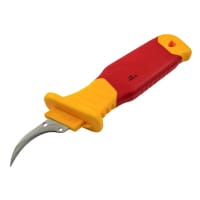 VDE Stripping Knife with Sickle Blade 205mm