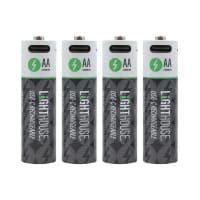 AA USB-C Rechargeable Li-ion Battery Pack of 4