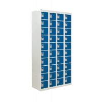 QMP Personal Effects Locker 1800h x 900w x 380d mm Blue doors 40 comp Camlock