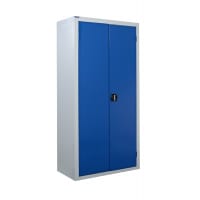 QMP Workplace Cupboard 1800h x 900w x 460d mm Blue doors