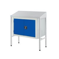 Team Leader Workstation - Double Cupboard - Sloping Top - H.1060 W.1000 D.460mm