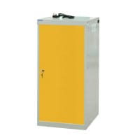 Laptop Charging Locker 1000h x 500w x 500d mm - 8 Tiers, 1 Door Yellow Door
