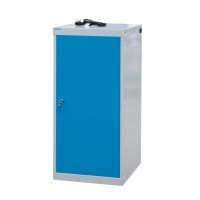 Laptop Charging Locker 1000h x 500w x 500d mm - 8 Tiers, 1 Door Light Blue Door