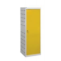 Laptop Charging Locker 1460h x 500w x 500d mm - 12 Tiers, 1 Door Yellow Door