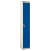 Steel Splash Locker 1800x300x450mm - 1 Compartment Blue Door Camlock