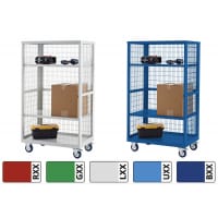 Boxwell Trolleys 1955h x 900w x 600d mm steel Green
