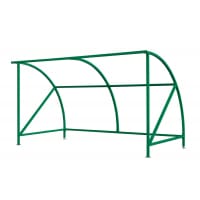 Dudley Cycle Shelter - H.2230 W.2000 D.2150mm Green C/W 3 Loops