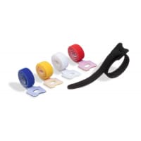 Durable CAVOLINE Reusable Hook and Loop Cable Management Tie Straps - 5 Pack