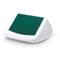 Durable 40L Square Flip Swing Lid Green - Strong Recycling Bin Lid - DURABIN