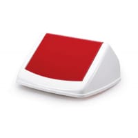 Durable 40L Square Flip Swing Lid Red - Strong Recycling Bin Lid - DURABIN