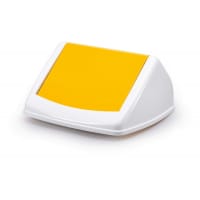 Durable 40L Square Flip Swing Lid Yellow - Strong Recycling Bin Lid - DURABIN