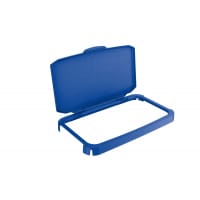 Durable 60L Hinged Bin Lid ECO Blue - Recycling Bin Lid - Food Safe - DURABIN