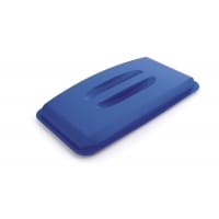 Durable 60L Bin Lid Blue - Rectangular Recycling Bin Lid - Food Safe - DURABIN
