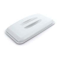 Durable 60L Bin Lid White - Rectangular Recycling Bin Lid - Food Safe - DURABIN