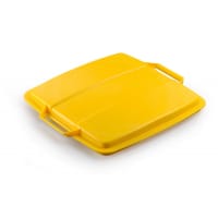 Durable 90L Bin Lid Yellow - Square Recycling Bin Lid - Food Safe - DURABIN