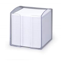 Durable TREND 800 Sheet Note Box Transparent Memo Pad - 6 Pack - Clear