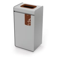 Durable 55L Food Waste Bin - Sheet Steel Recycling Separation Bin - DURASORT®