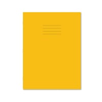 Hamelin Exercise Book 8mm Lined 80 Page A4+ Yellow (Pack of 50) 400206237