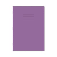 Hamelin Exercise Book 8mm Lined 80 Page A4 Purple (Pack of 50) 100102203