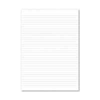 Hamelin Loose Leaf Paper 8mm Lined 1000 Page Unpunched No Margin A4 (Pack of 5) 100100776