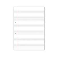 Hamelin Loose Leaf Paper 6mm Lined 1000 Page Punched 2 Hole A4 (Pack of 5) 100100617