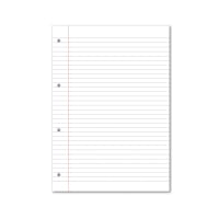 Hamelin Loose Leaf Paper 8mm Lined 1000 Page Punched 4 Hole A4 (Pack of 5) 100102905