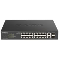 D-Link DGS-1100-18PV2 network switch Managed L2 Gigabit Ethernet (10/100/1000) Power over Ethernet (PoE) 1U Black