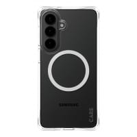 PanzerGlass CARE™ by ® Samba Case Transparent w. White Qi Samsung Galaxy S26+