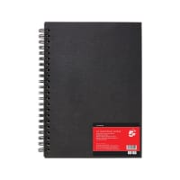 5 Star Hardback Spiral Sketchbook A3 Portrait 50 Sheets FS688011