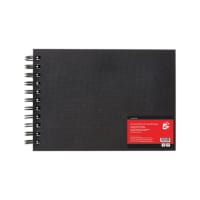 5 Star Hardback Spiral Sketchbook A3 Landscape 50 Sheets FS688015