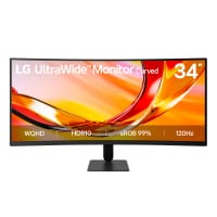 LG UltraWide U6 34U601B, 34-inch WQHD Curved (1800R) 120Hz Monitor, HDR10 & 99% sRGB AMD FreeSyncโข Premium