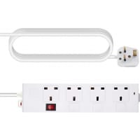 Vision TC-PSTRP4UK power extension 1.8 m 4 AC outlet(s) Indoor White