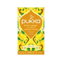 Pukka Organic Lemon Ginger and a Touch of Manuka Honey Tea Bags (Pack of 20) 801543