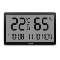 Hama 00222232 digital weather station Black Battery