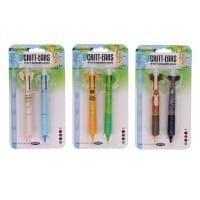 WORLD OF COLOUR CRITT-EARS 4-in-1 ERASABLE PENS - ASST