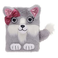 I LOVE STATIONERY A5 128pg FURRY FRIENDS NOTEBOOK - AURORA