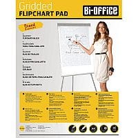 Bi-Office A1 Flipchart Pad Gridded Pack of 5 FL012301