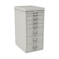 Bisley Multi-Drawer Cabinet 29 inches Non-Locking Grey 29/8B H298BNL-073