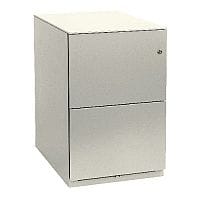 Bisley Note Pedestal Mobile 2 Filing Drawers White